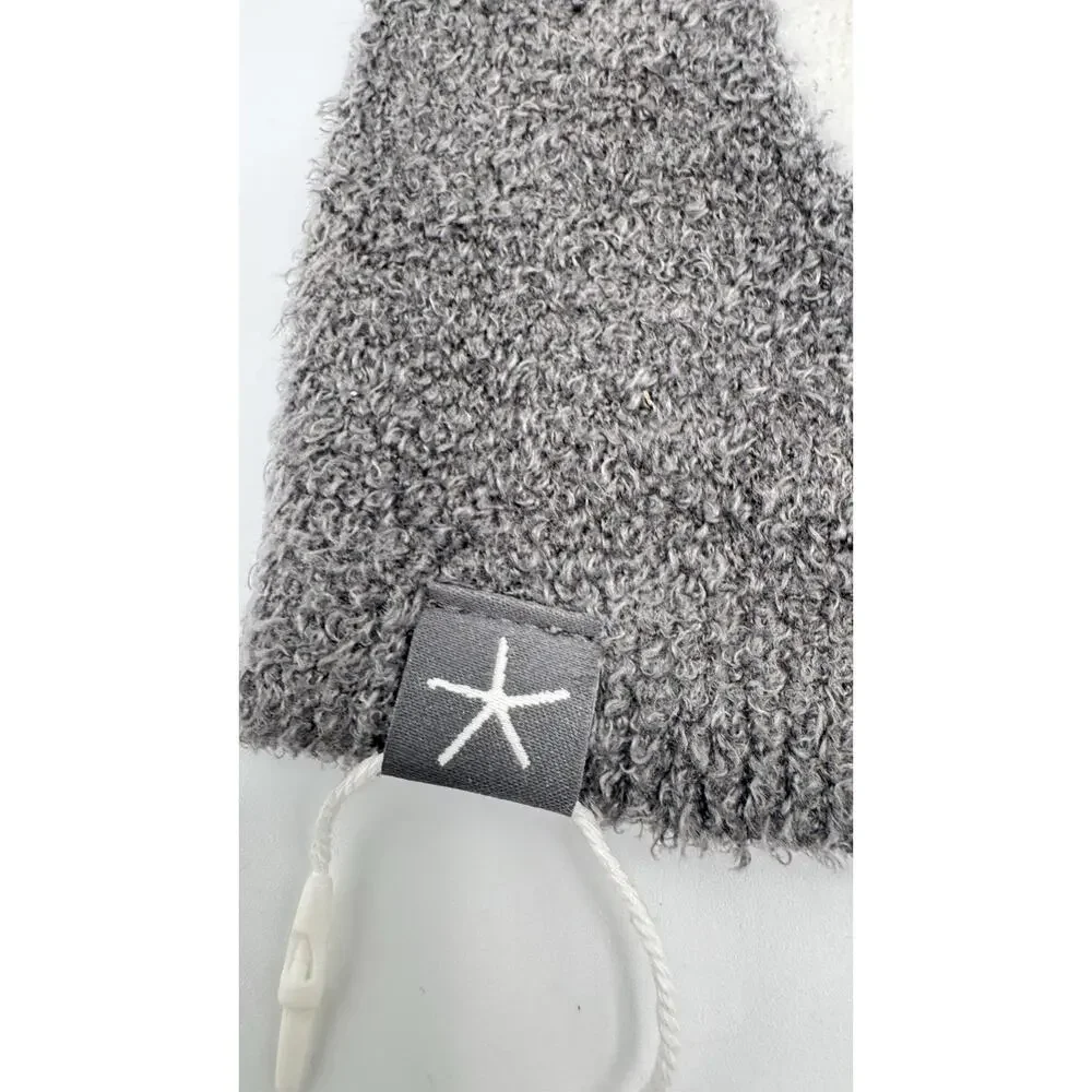 Barefoot Dreams Baby Heart Beanie Grey Os